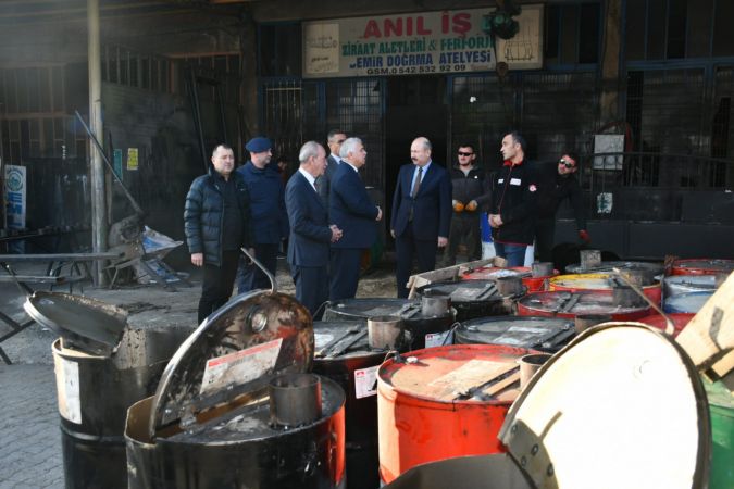 Tekirdağ Valisi Yıldırım, depremzedeler için soba üretimi yapan işletmeleri ziyaret etti