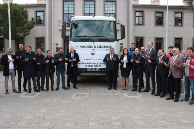 Trakya'dan depremzedelere yardım ve destekler sürüyor