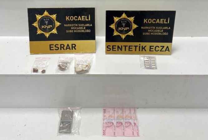 Kocaeli'de uyuşturucu operasyonlarında yakalanan 2 zanlı tutuklandı
