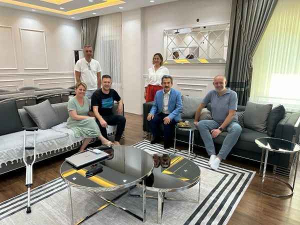 Kırklareli Valisi Ekici, motosiklet kazasında yaralanan TFF yöneticisi Can'ı ziyaret etti