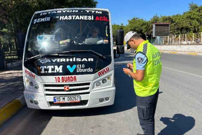Balıkesir'de ulaşımda sıkı denetim