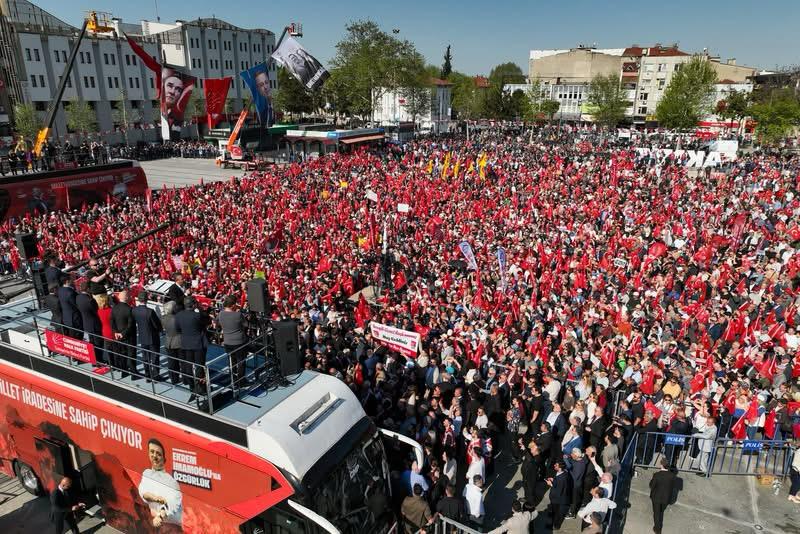 Bayraktar; Genel başkanımız Sayın Özgür ÖZEL ile birlikte alanlardayız… 