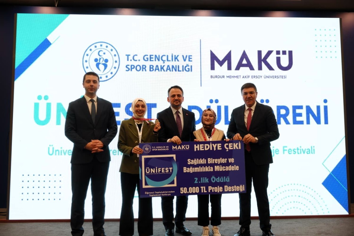 SUBÜ öğrencilerinin hazırladığı  “Harekette Şifa Var!” projesi ödüle layık görüldü