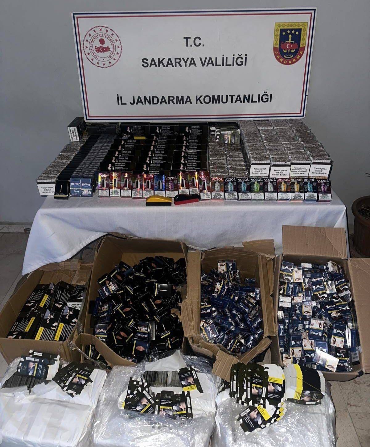 Sakarya'da kaçakçılık operasyonu 1 gözaltı