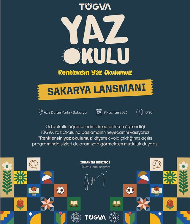 TÜGVA YAZ OKULU SAKARYA LANSMANI