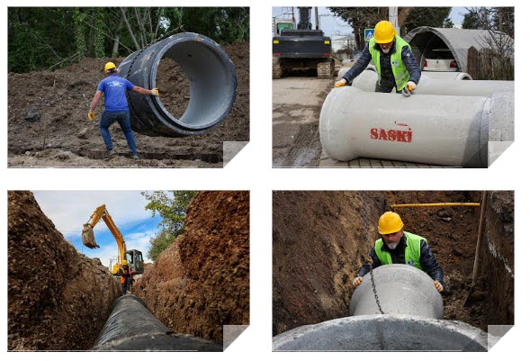 Arifiye’nin 12 kilometrelik dev altyapı projesi kısa sürede yüzde 50 seviyesine geldi