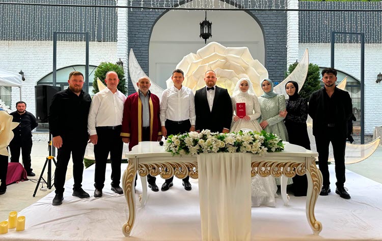 Gökpınar; Ensar Bilgin ve Hatice Bayram çiftinin nikâh merasimine katıldı