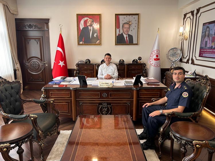 Gökpınar; yeni Hendek Jandarma Komutanı Emre ilkay Dede'yi kabul etti