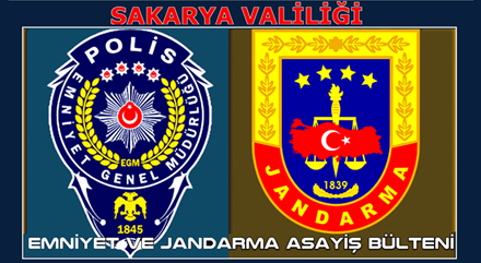 Emniyet  ve Jandarma Asayiş Bültenleri (02,03 Eylül 2026)