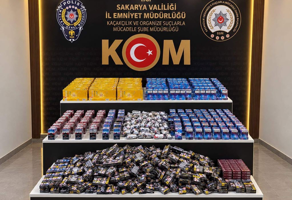Sakarya'da gümrük kaçağı ürünler ele geçirildi
