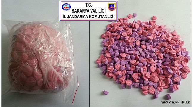 Sakarya Jandarması (650) adet sentetik hap ve (10) gr. skunk ele geçirdi.