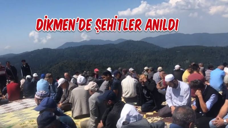 Dikmen Yaylasında Şehitler Anıldı