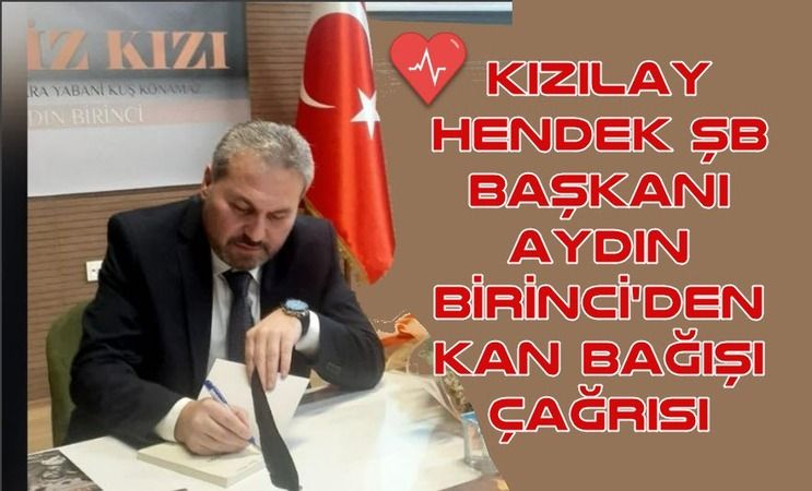 Türk Kızılayı Hendek Şube Başkanlığından!