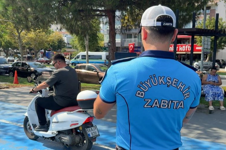 Tekirdağ sahilde kuralsız sürüşe ceza