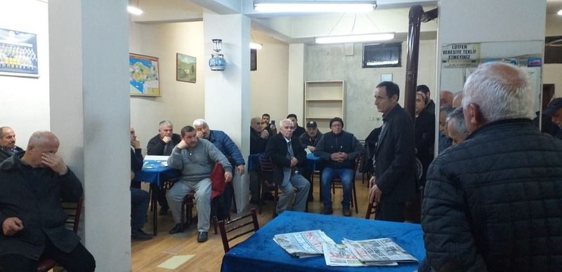 Ahmet Mercan Yenimahalle'de kahvehane  ziyaretlerinde