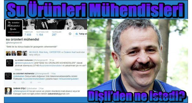 Su Ürünleri Mühendisleri Dişli’den ne istedi?
