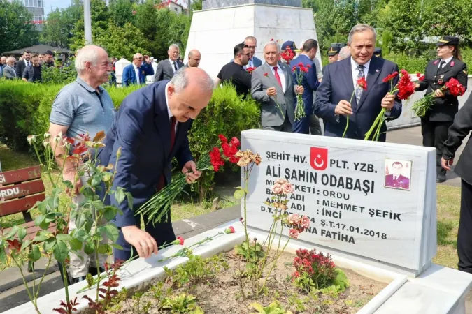 Ordu’da şehitlerimiz dualarla yad edildi