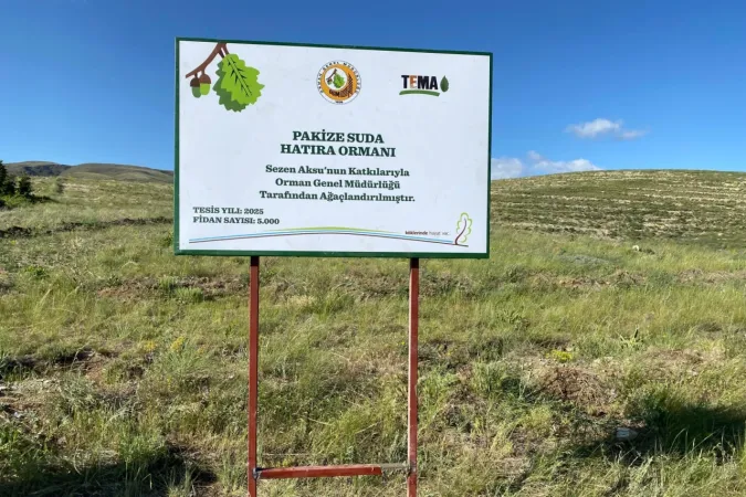 TEMA gönüllüsü Sezen Aksu, Pakize Suda adını hatıra ormanı ile yaşatacak