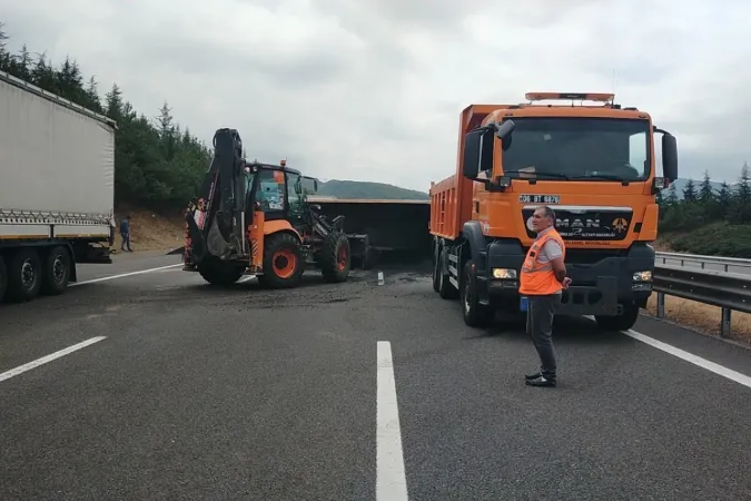 Bolu Dağı Tüneli’nde kaza! İstanbul istikameti trafiğe kapandı!