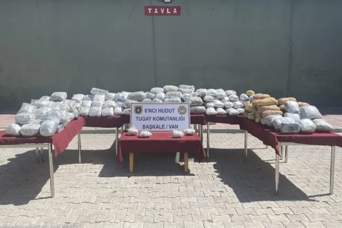 Van sınır hattında büyük operasyon! 165 kilogram uyuşturucu yakalandı