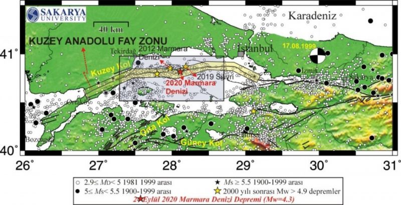 Sakarya Üniversitesi uzmanları: “Marmara Denizi’ndeki deprem Silivri depreminin artçısı olabilir”