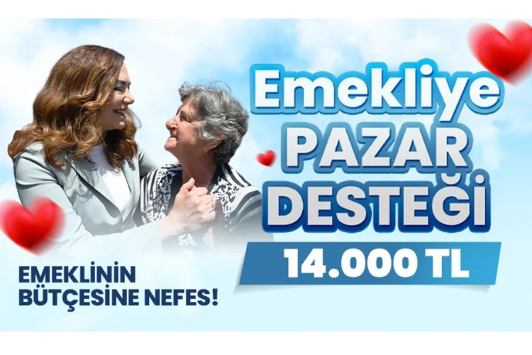 Tekirdağ Büyükşehir Belediyesinden Emekliye pazar desteği 14 bin lira