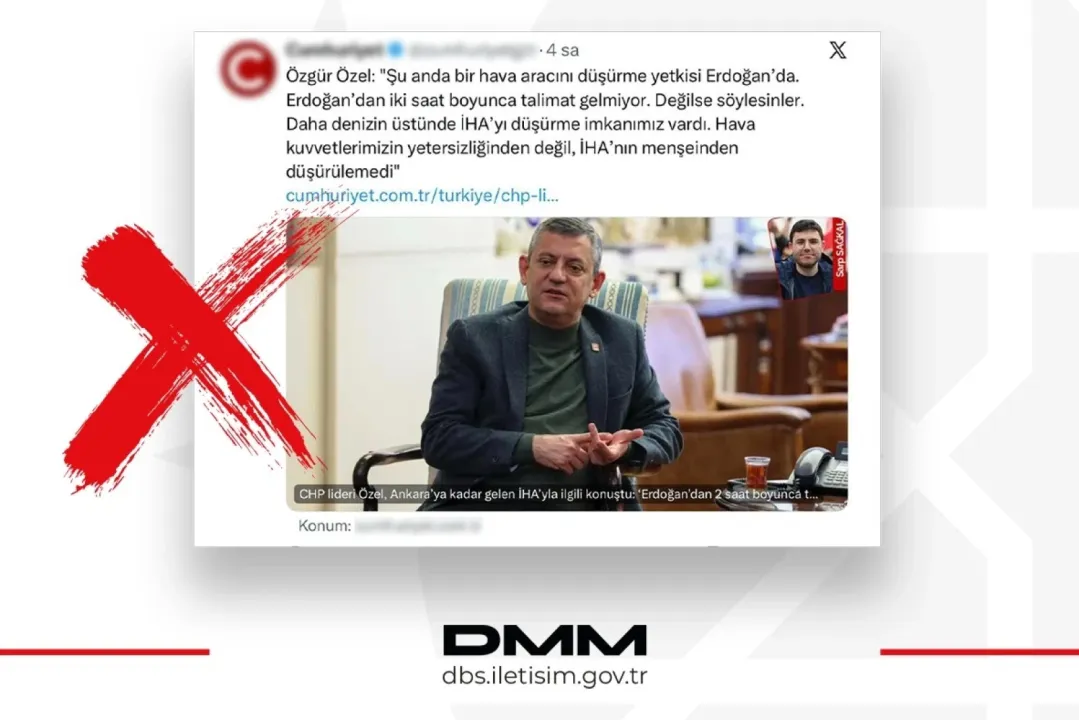 Dezenformasyon'dan İHA düşürme iddialarına yalanlama