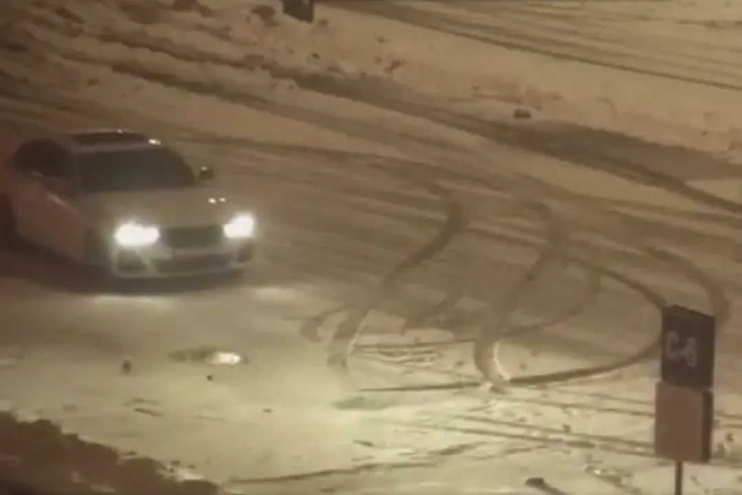 Bolu’da drift yapan sürücülere Jandarma müdahalesi