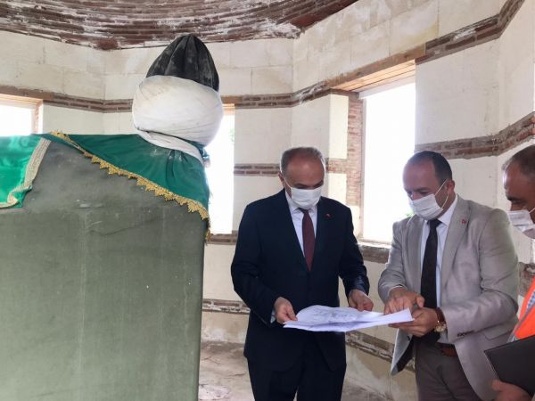 Tarihi Türbe’de restorasyon yeniden başladı