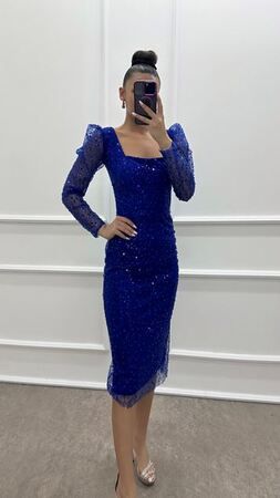 En Şık Midi Boy Abiye ve Mezuniyet Elbiseleri Tesettür Modelleri