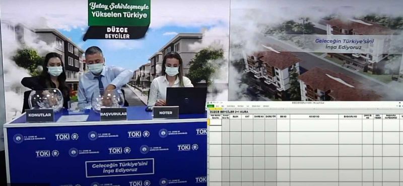 Beyciler TOKİ konutlarının kurası çekildi