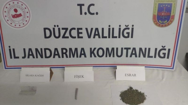 Yapılan aramada uyuşturucu ele geçirildi