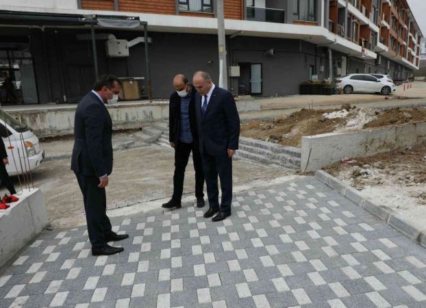 Konuralp’te yol çalışmaları sürüyor