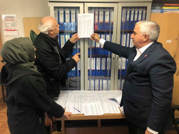 15 TEMMUZ CAMİLİ MAHALLESİ’NDE LİSTELER ASKIYA ÇIKTI