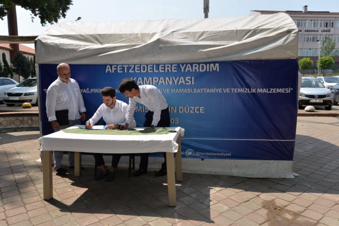 Afetzedeler içim yardım kampanyası