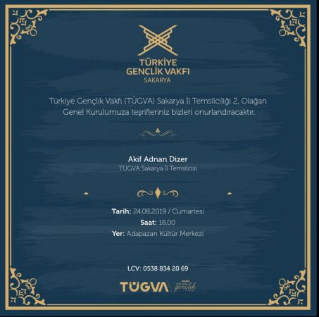 TÜGVA GENEL KURUL DÜZENLİYOR