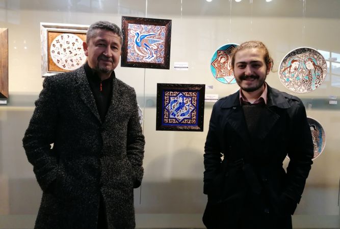Rıdvan Şükür,  Kırlı’nın Çini sergisine davetliydi 