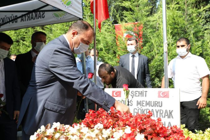 15 Temmuz Şehidimiz Serdar Gökbayrak Kabri Başında Dualarla Anıldı