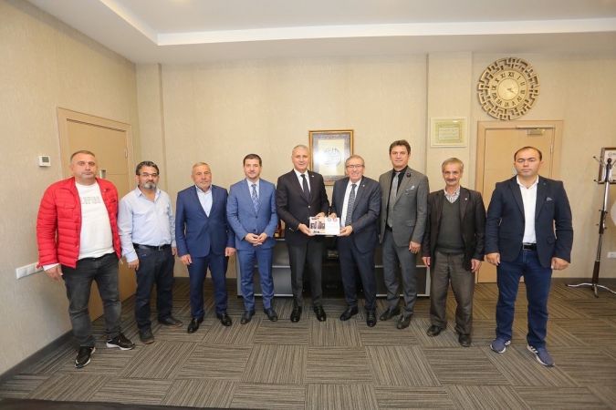 ASKF yönetimi, SATSO Başkanı Akgün Altuğ’u ziyaret etti.