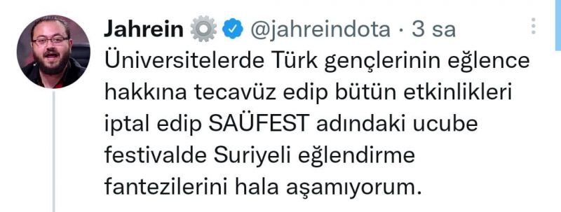  SAÜ Öğrencilerinden Jahrein’e Tepki