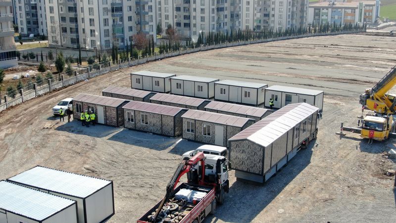 400 konteynerlik kentin altyapısı tamam, bağlantılara başlandı
