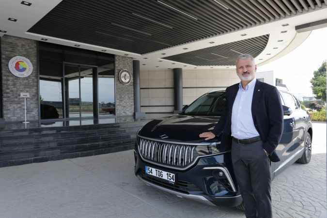  SATSO Türkiye'nin yerli ve milli otomobili TOGG'u teslim aldı