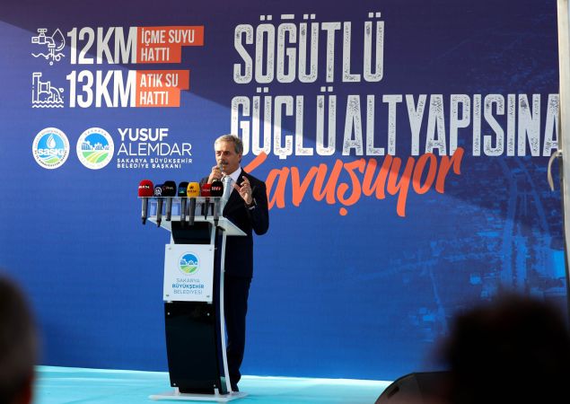 “180 milyon TL’lik altyapı yatırımı Söğütlü’ye hayırlı olsun”