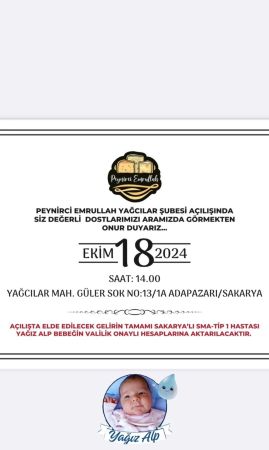 Peynirci Emrullah’ın yağcılar şubesi açılışı 18 Ekim’de; tüm gelir SMA Hastası Yağız Alp’e bağışlanacak