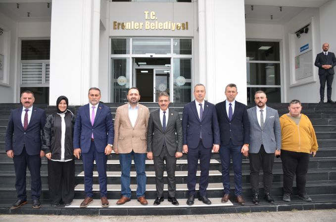 BAŞKAN ŞENOL DİNÇ, SİVAS BELEDİYE BAŞKANI ADEM UZUN’U MİSAFİR ETTİ