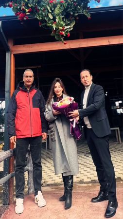 Karadere Muhtarı Ferruh Akıncık, Öğretmenlerle kahvaltıda buluştu