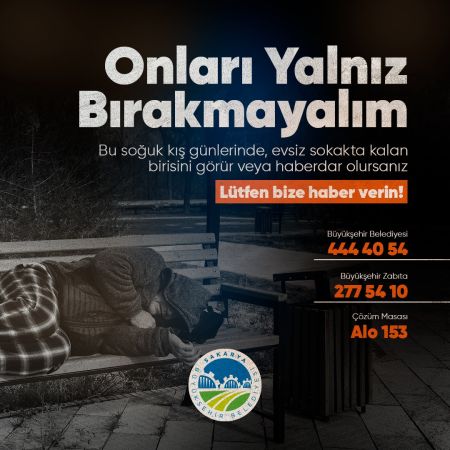 Büyükşehir’den soğuk havalar için önemli çağrı “Sokakta kimse kalmasın”
