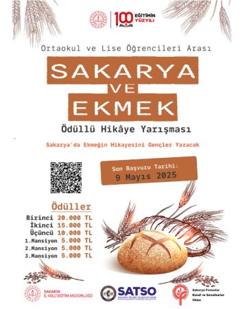  “Sakarya ve Ekmek” Ödüllü Hikaye Yarışması'nda Son Başvuru 9 Mayıs