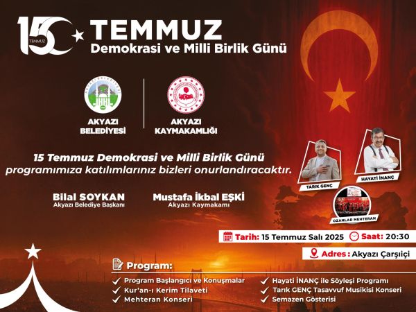 Başkan Soykan’dan 15 Temmuz etkinliklerine davet