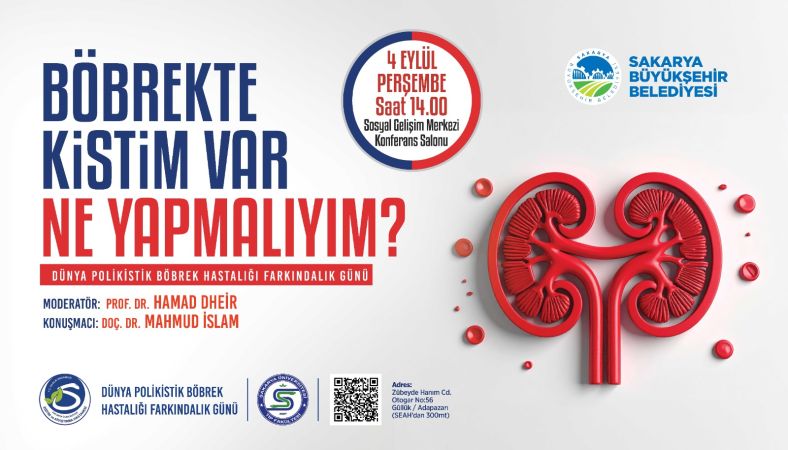 “Böbrekte kistim var ne yapmalıyım” sorusu SGM’de cevap bulacak
